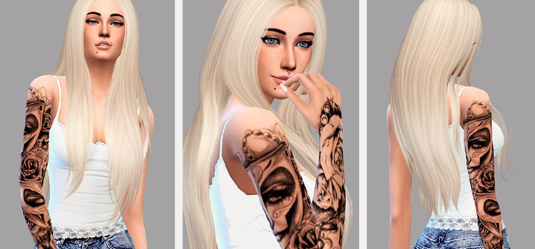 Sims 4 Tattoo Guide How To Rock Tattoos For Your Sims Sim Guided   Sims With Tattoo 1 