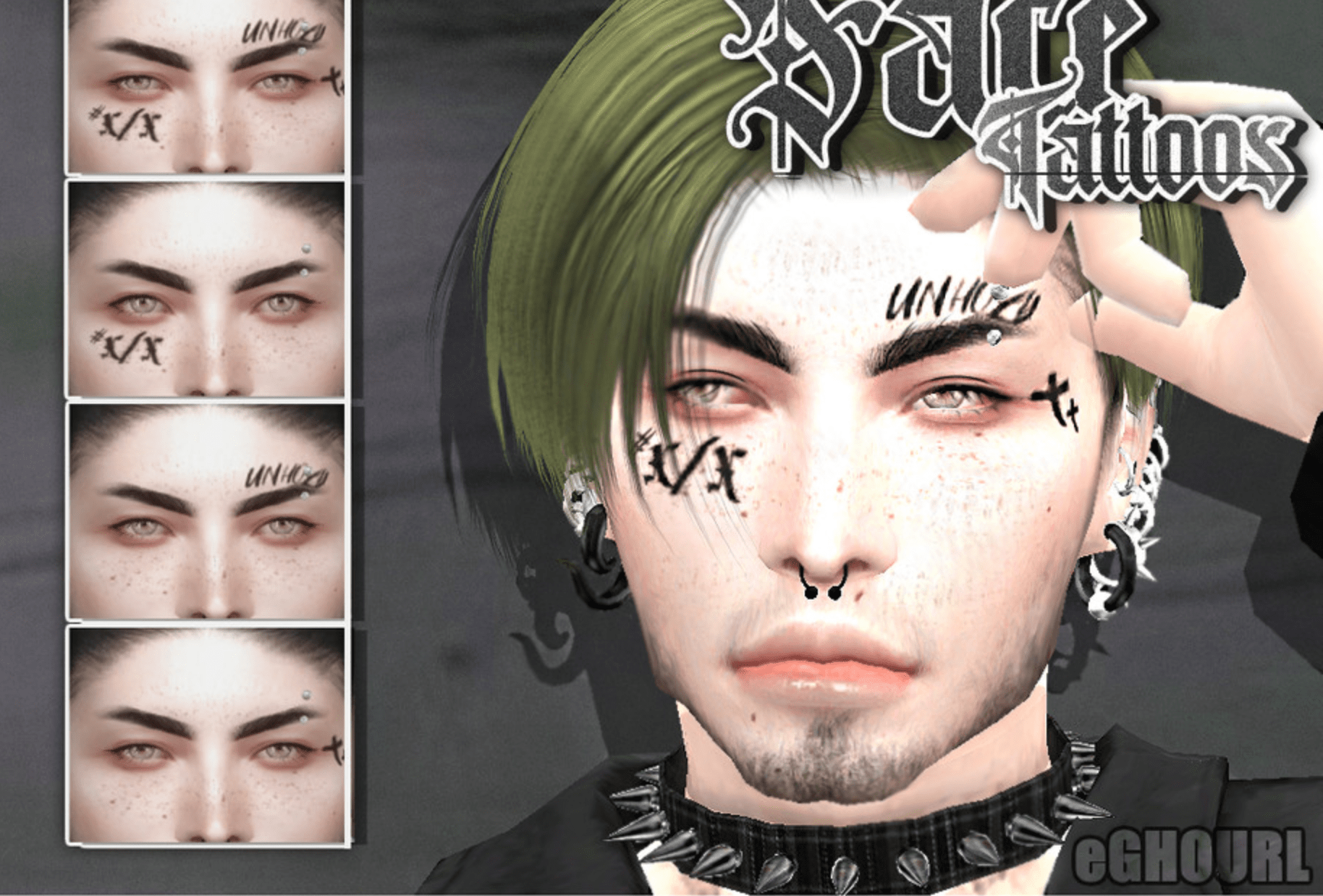 SIMS 4 face Tattoo