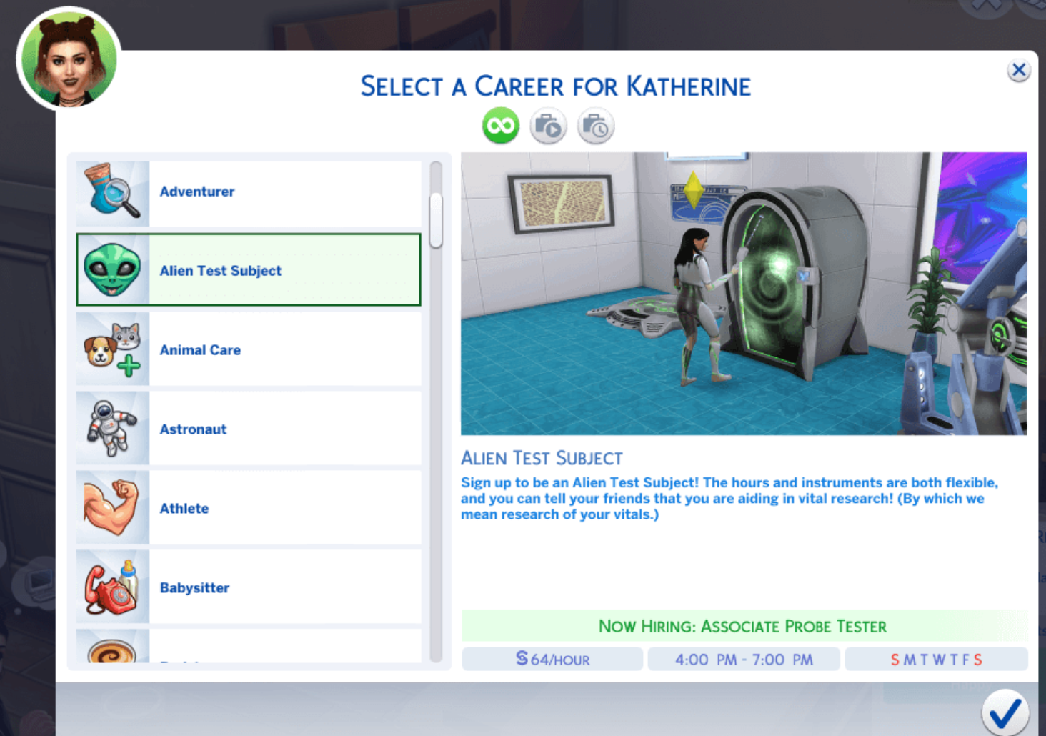 careers in the sims 4