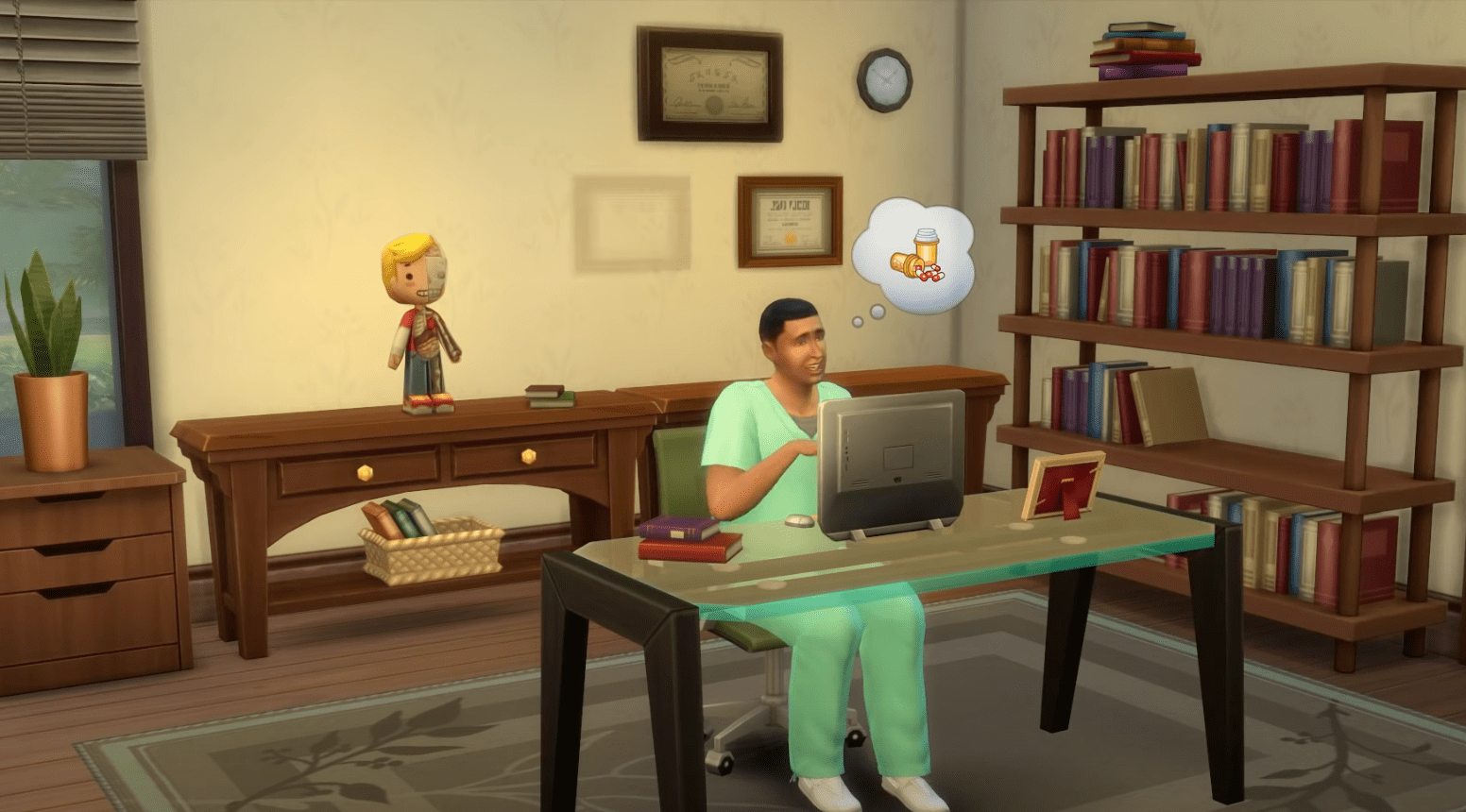 how to visit the doctor in sims 4