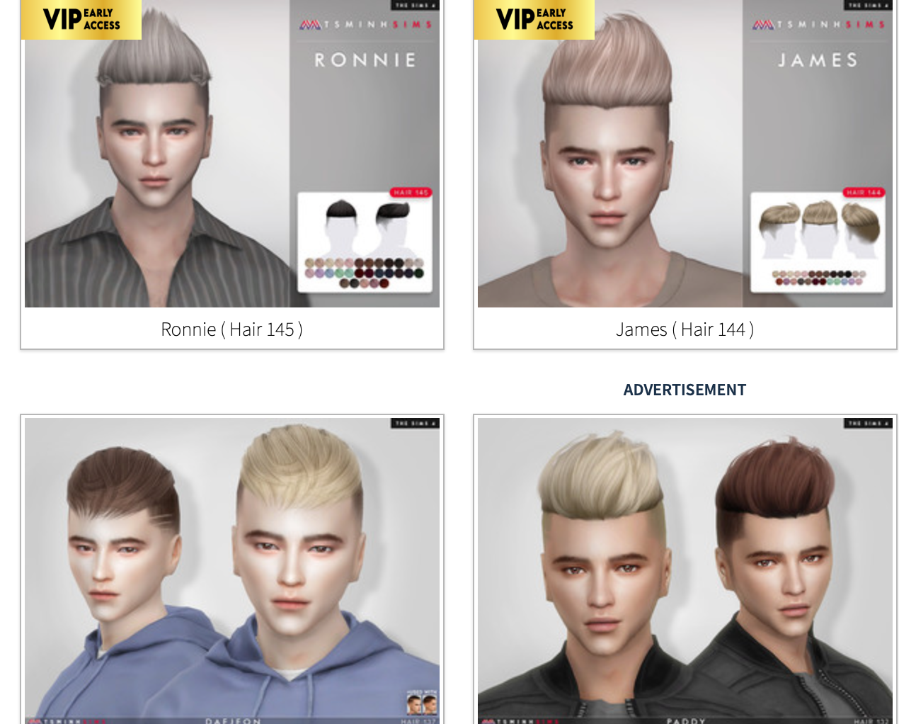 sims 4 cc hair men