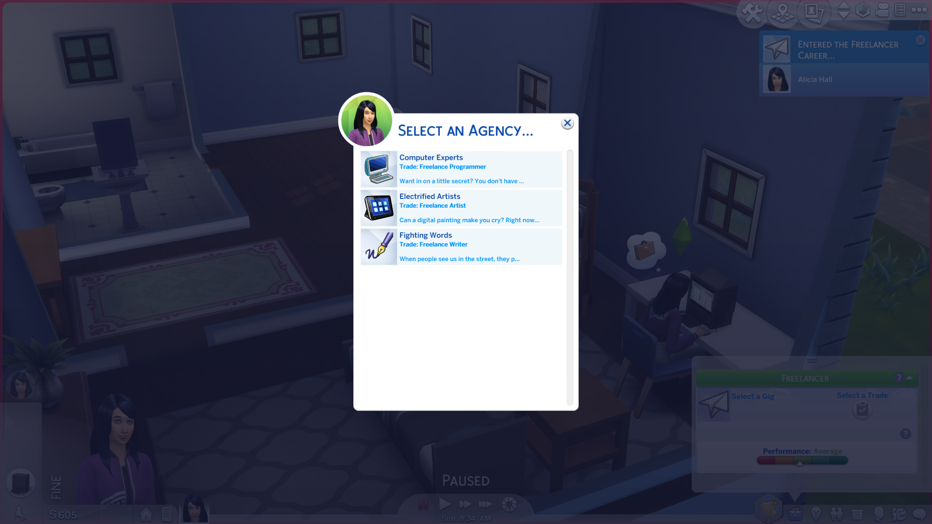 sims 4 use a business plan