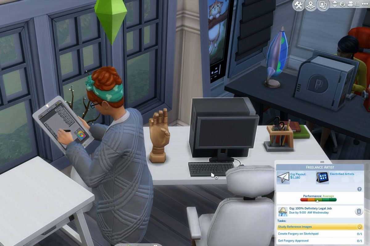 Sims 4 Self Employment Guide: painting