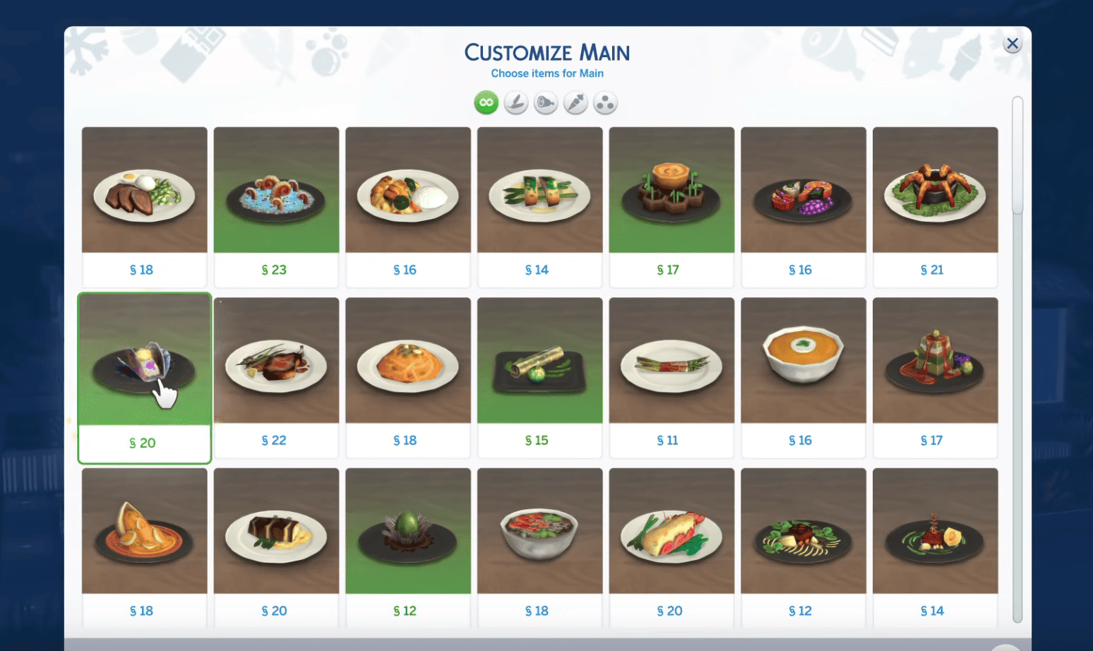 Customize Your Menu